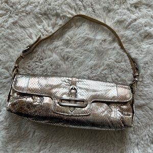 Jimmy Choo - Small Metallic Baguette Bag - Authentic